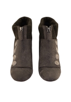 Серые ботильоны Chanel