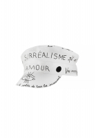 Белое кепи Christian Dior с надписями