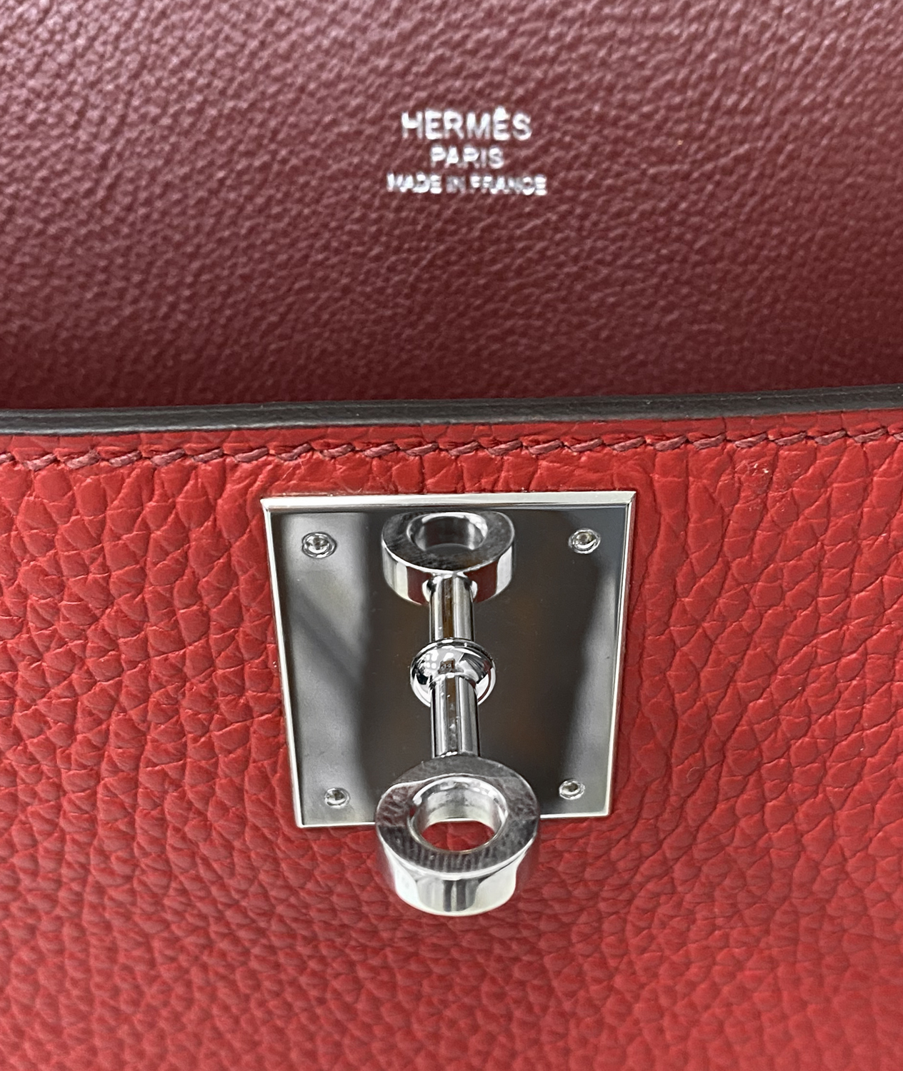 Двухцветная сумка Hermès Jypsiere 28