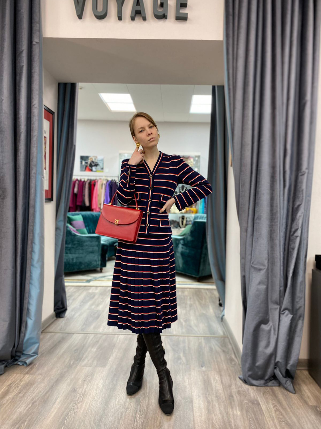 Костюм Chanel haute couture из джерси