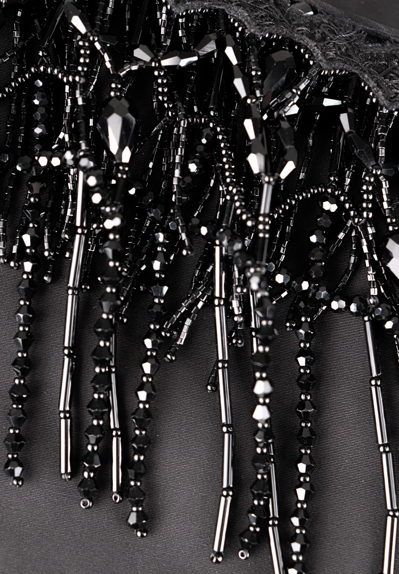 Топ Prada с черными кристаллами