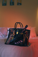 Колье Chanel с золотистой кистью и кристаллами