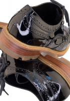 Чёрные ботинки-броги Jil Sander