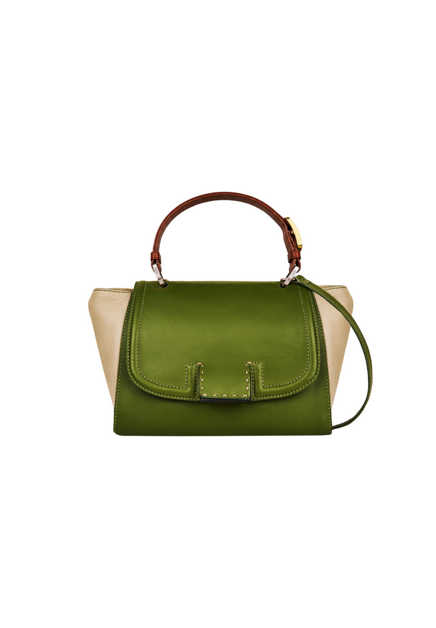 Зеленая сумка Fendi Silvana