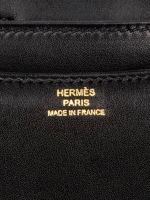 Чёрная сумка Hermès Constance 23