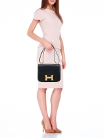 Чёрная сумка Hermès Constance 23