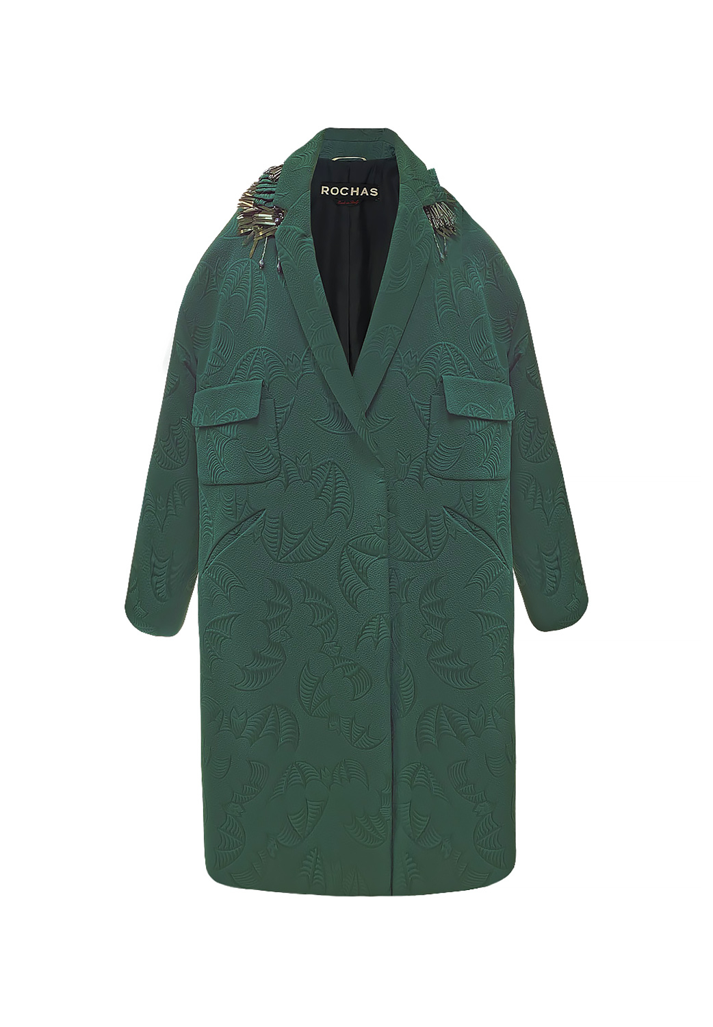 Зеленое пальто Rochas