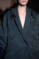 Зеленое пальто Rochas