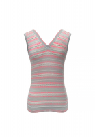 Серо-розовый топ Louis Vuitton