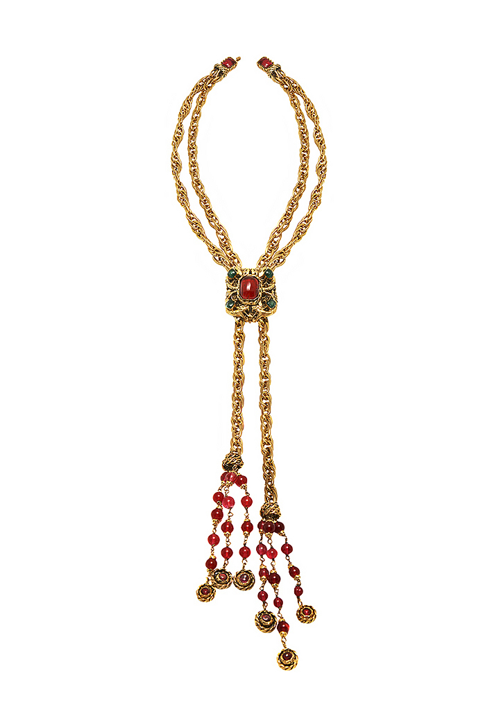 Роскошное колье Chanel с кристаллами Gripoix