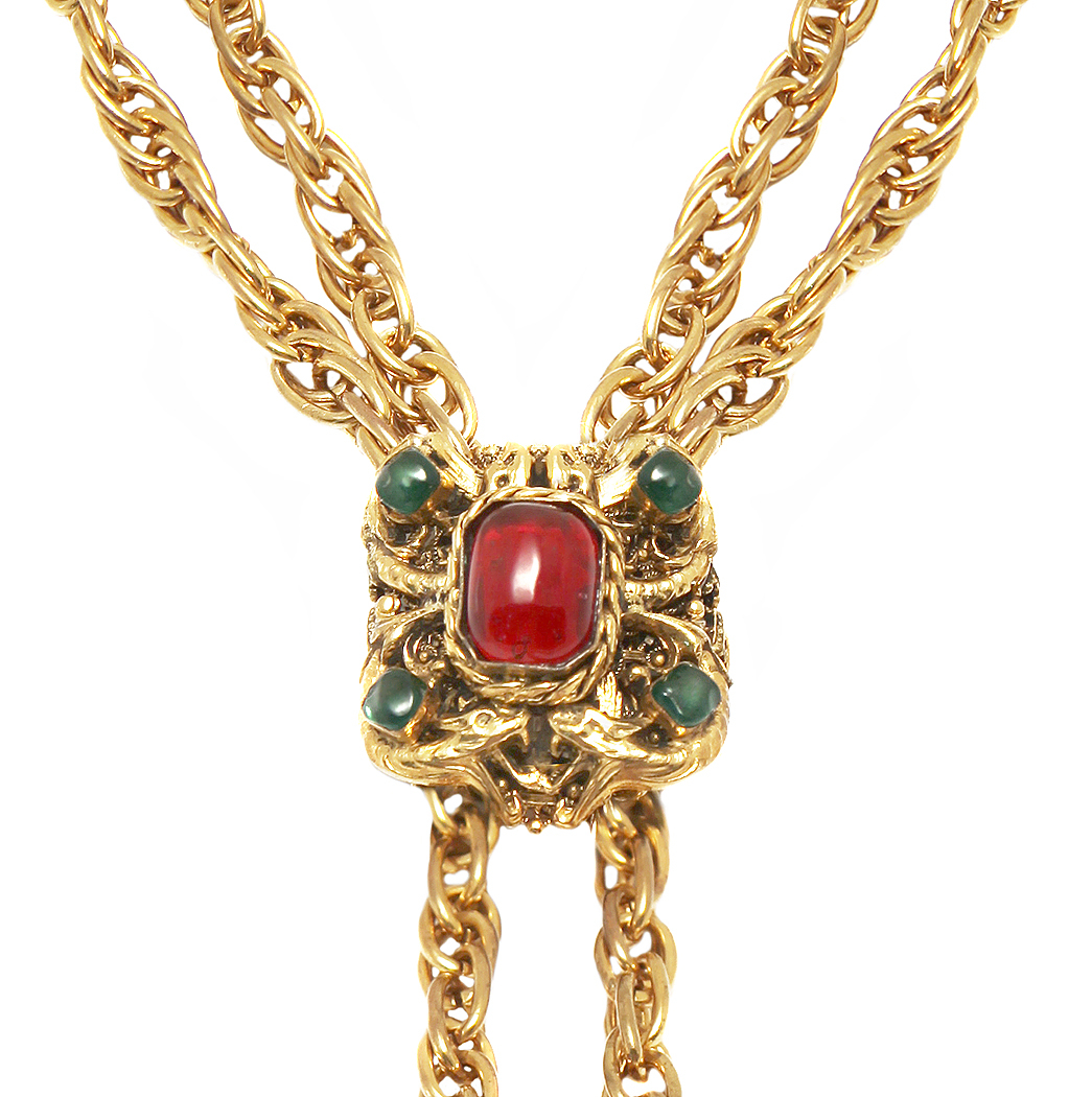 Роскошное колье Chanel с кристаллами Gripoix