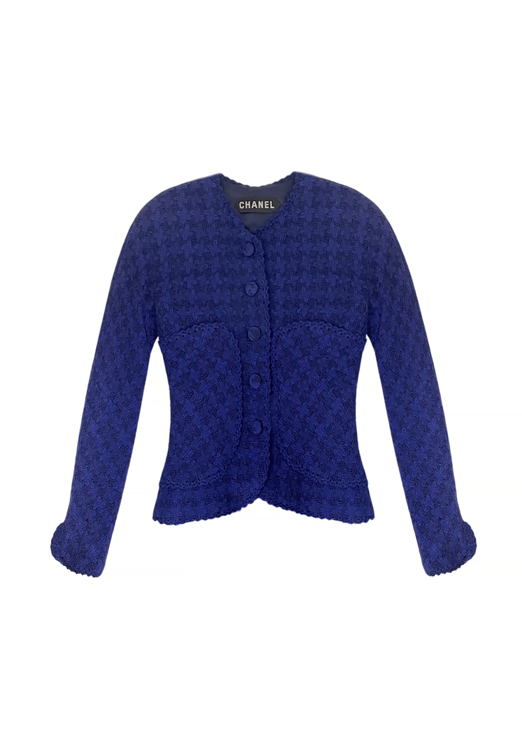 Синий жакет Chanel haute couture