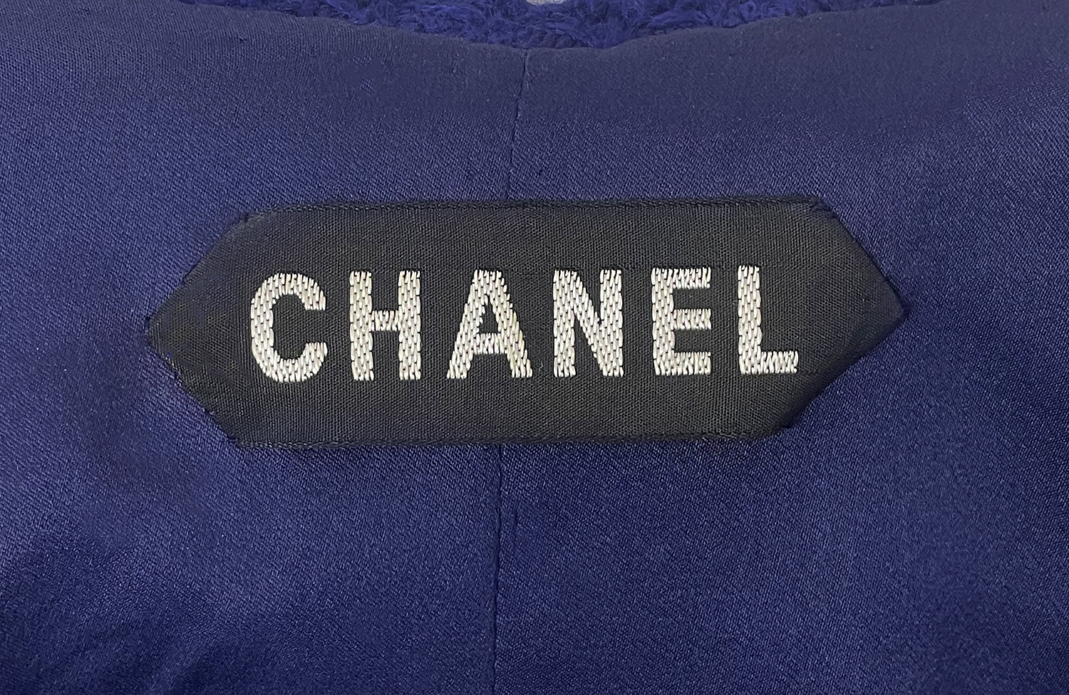 Синий жакет Chanel haute couture