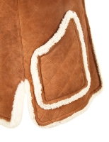 Замшевое полупальто Chanel из овчины