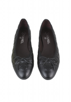 Черные стеганые балетки Chanel