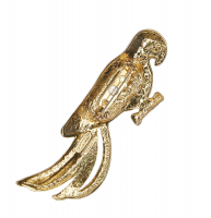 Эмалевая брошь-попугай