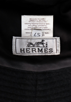 Панама Hermès с кожаным кантом