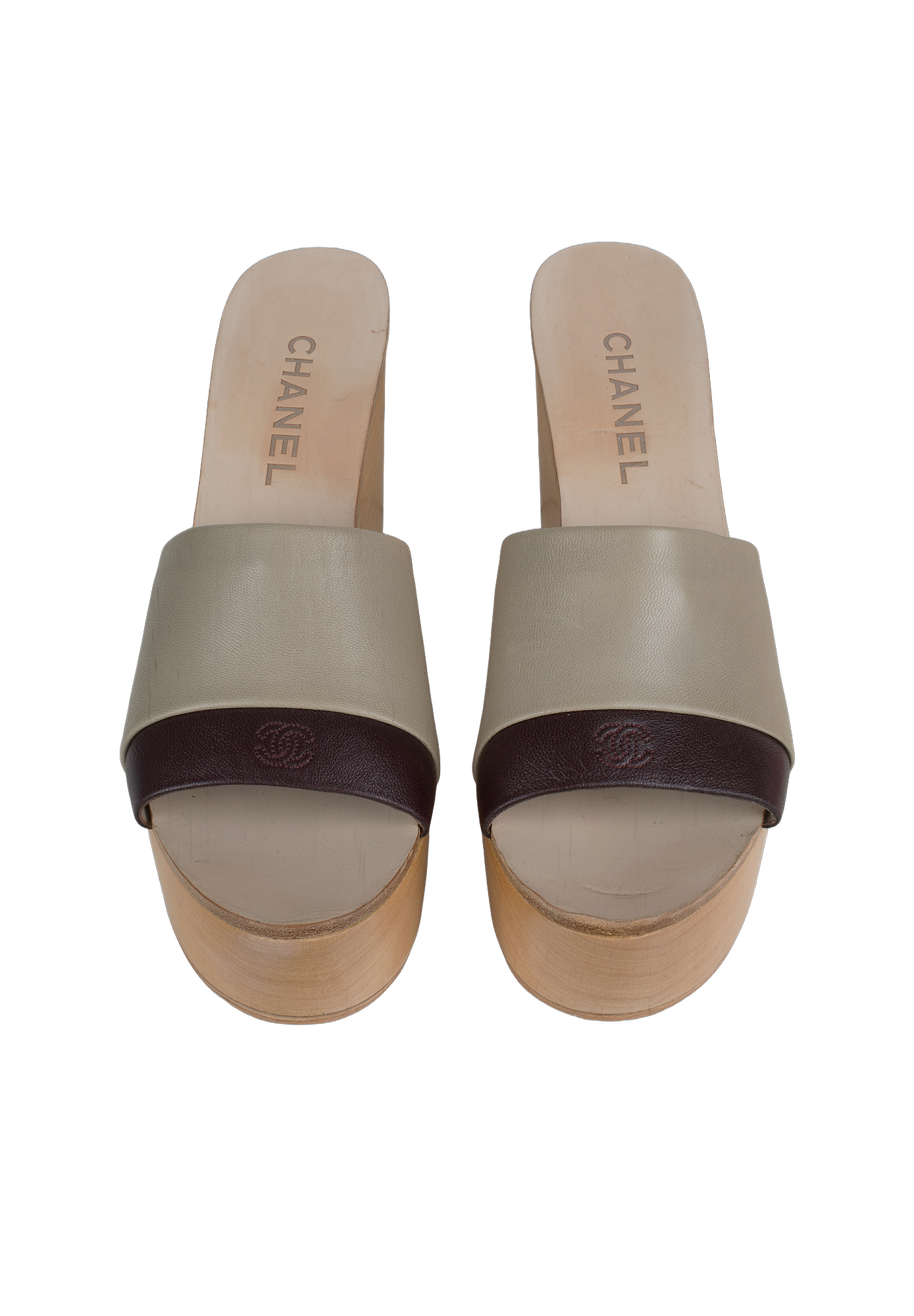 Босоножки Chanel на платформе 