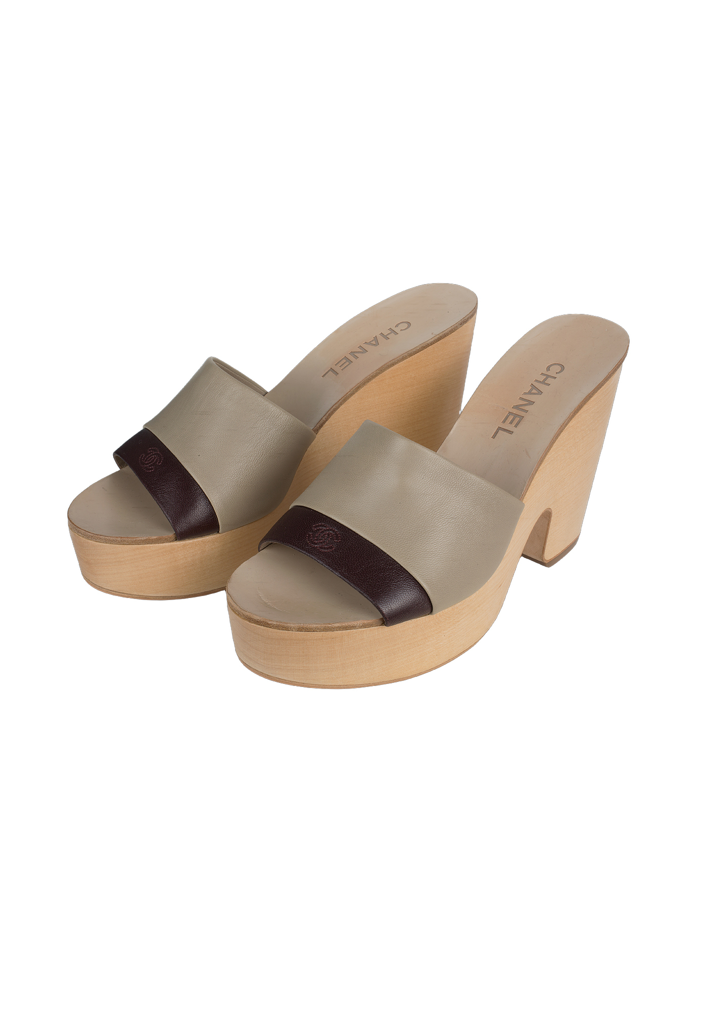 Босоножки Chanel на платформе 