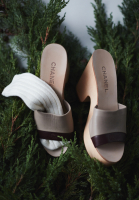 Босоножки Chanel на платформе 