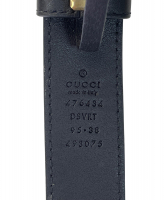 Черная сумка на пояс Gucci GG Marmont