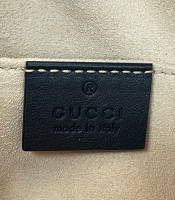 Черная сумка на пояс Gucci GG Marmont