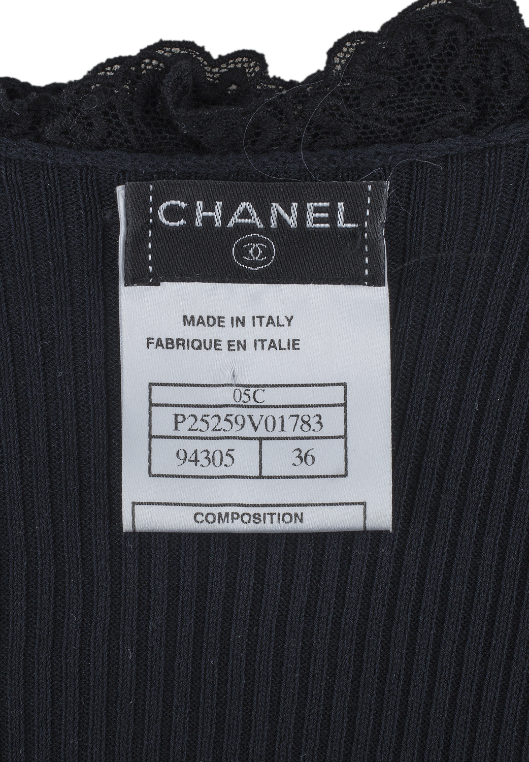 Чёрный топ Chanel