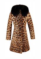 Пальто Prada с меховым воротником