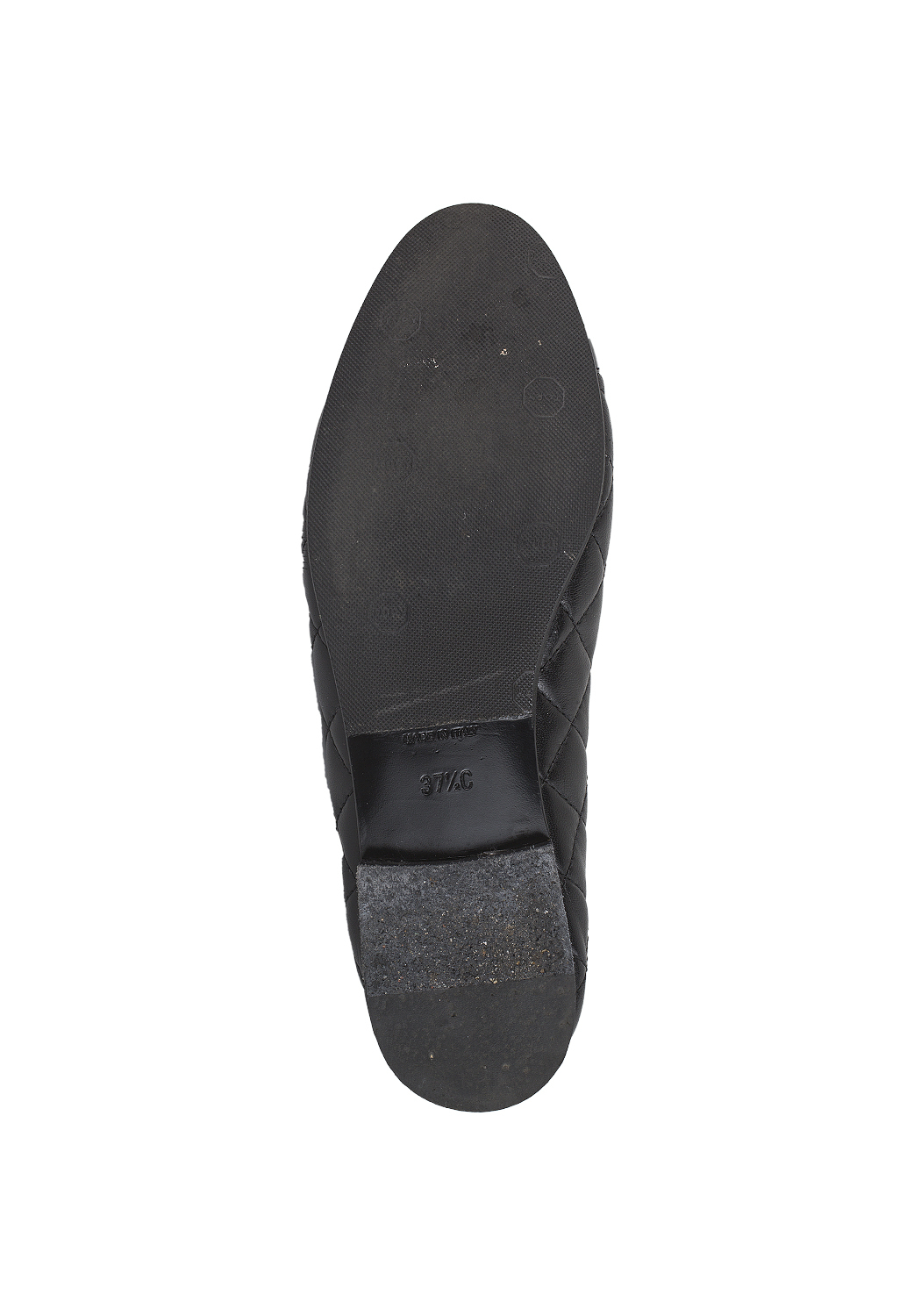 Черные стеганые балетки Chanel