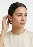 Клипсы Chanel с логотипом