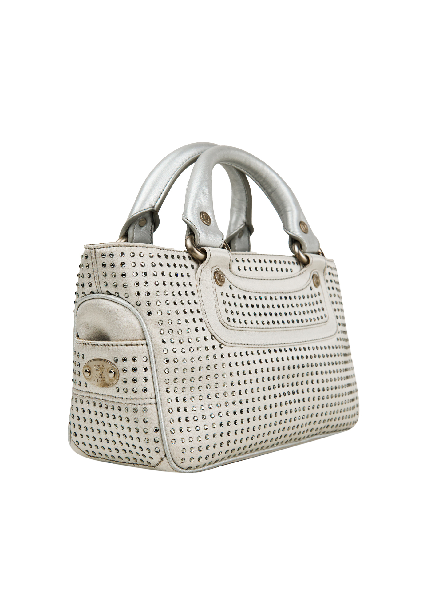 Сумка Celine Mini Boogie со стразами