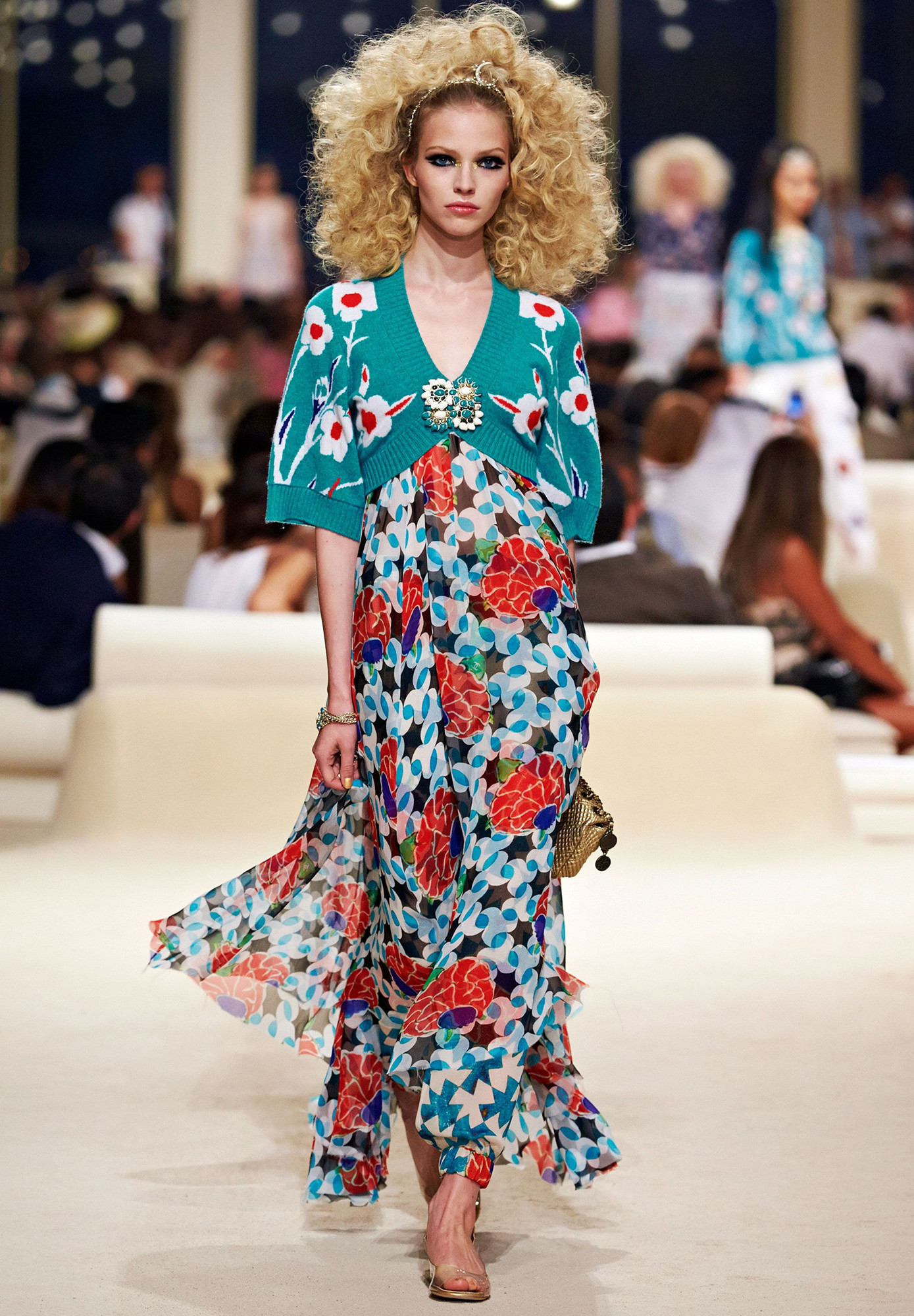 Платье Chanel Paris-Dubai с цветами