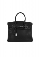 Черная сумка Hermès Birkin 30 Swift