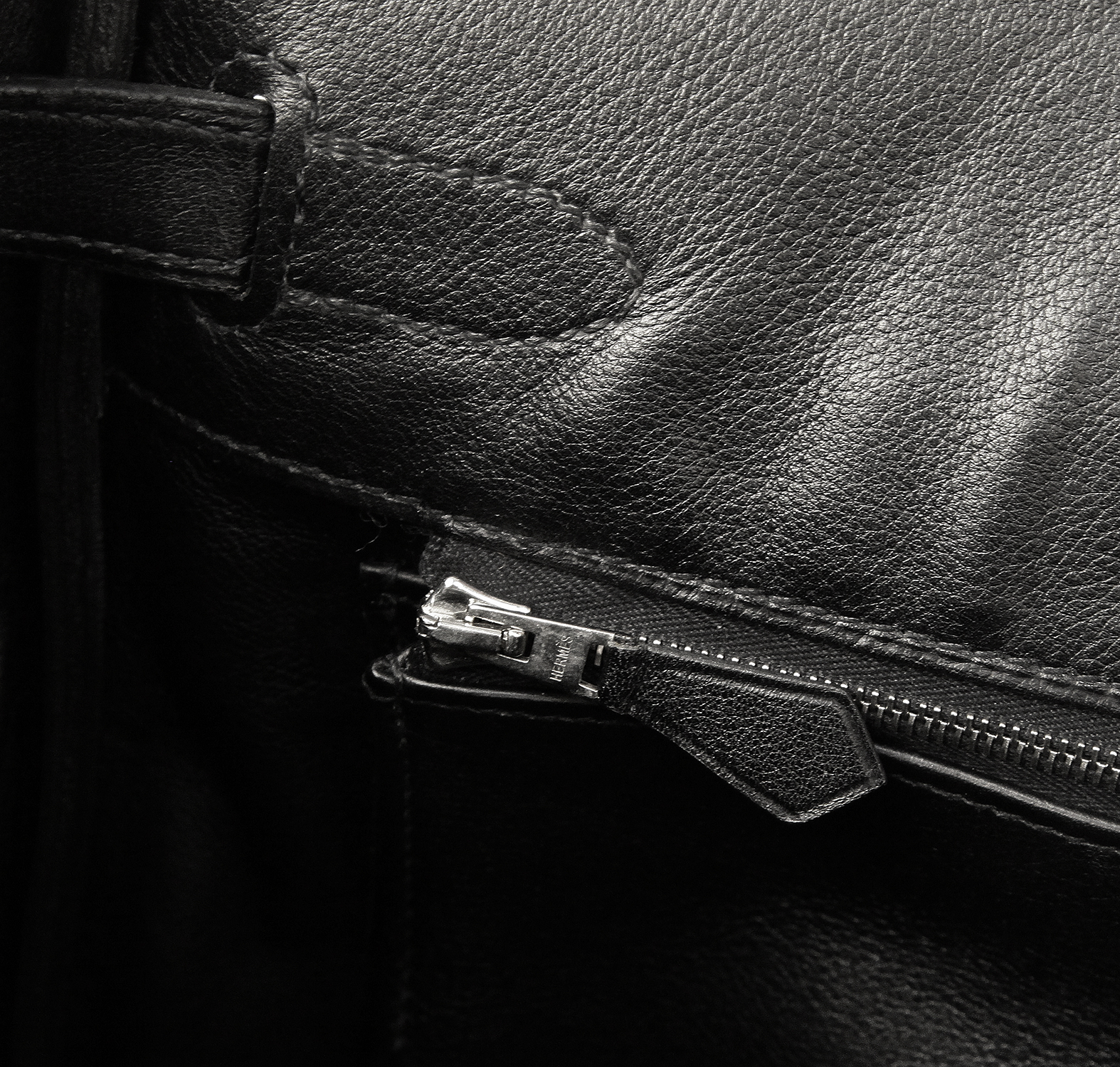 Черная сумка Hermès Birkin 30 Swift