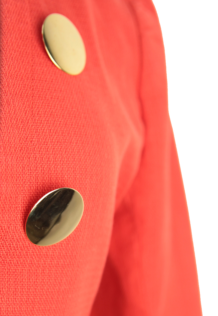 Коралловый жакет Saint Laurent