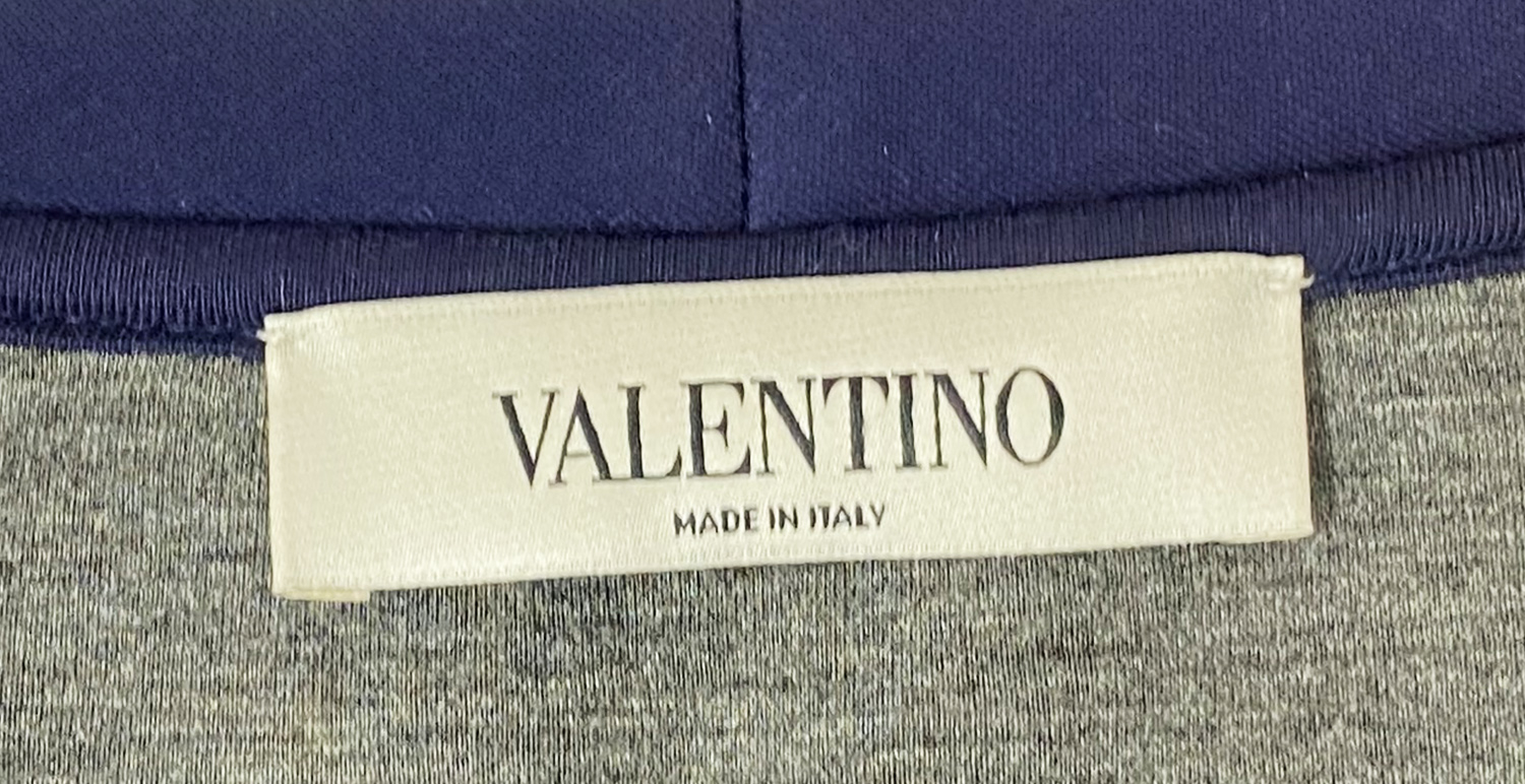 Синий свитшот Valentino