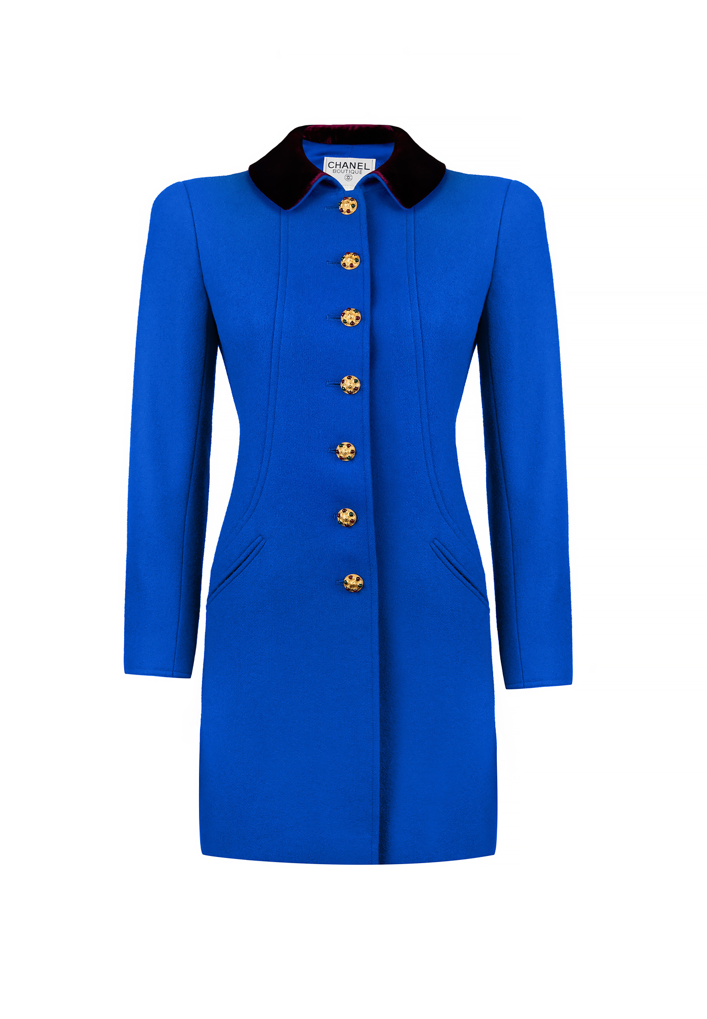 Удлиненный жакет Chanel с пуговицами Gripoix