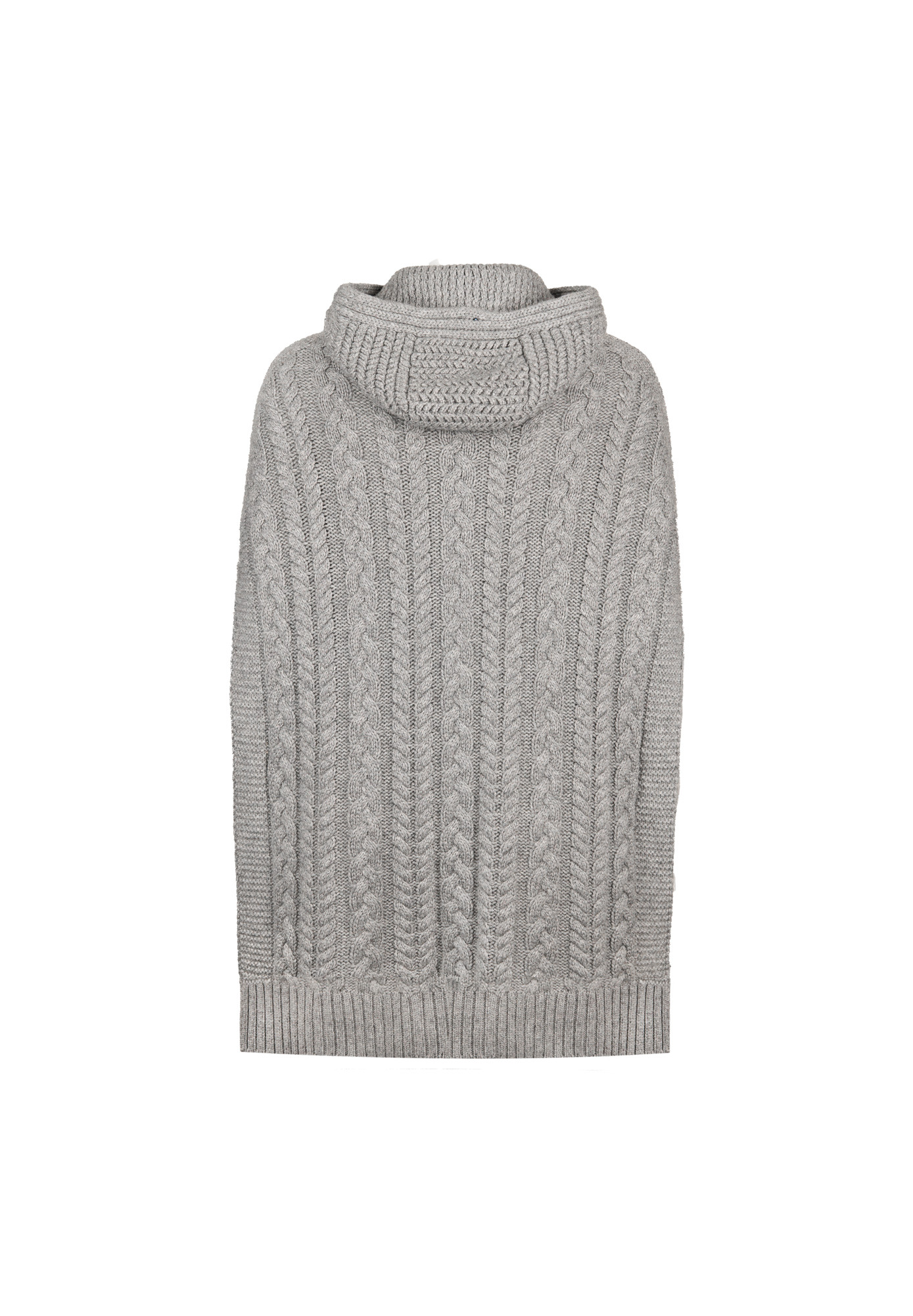 Серый кашемировый кейп Loro Piana