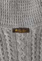 Серый кашемировый кейп Loro Piana