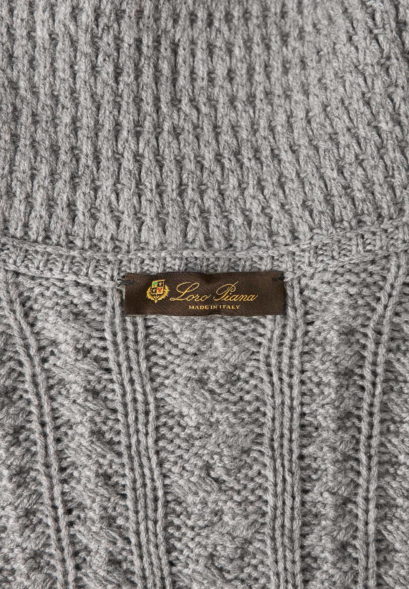 Серый кашемировый кейп Loro Piana