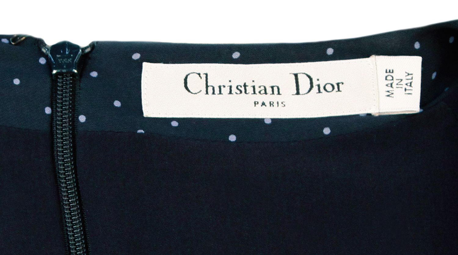 Шелковое платье Christian Dior