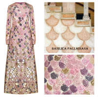 Кутюрное парчовое платье