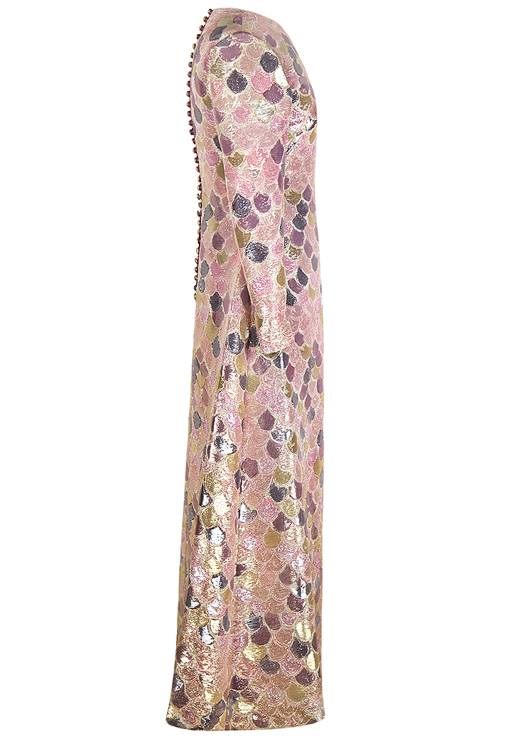 Кутюрное парчовое платье