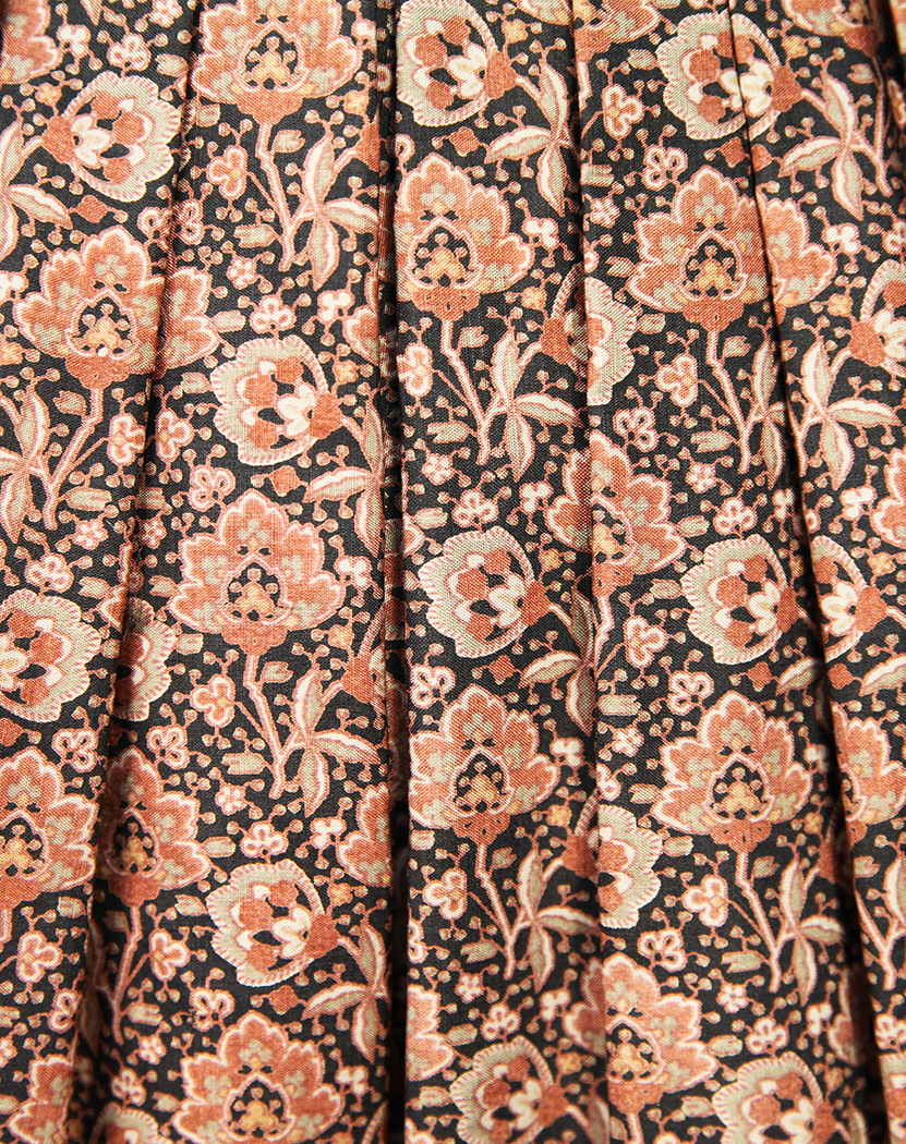 Шелковая юбка Yves Saint Laurent с цветочным принтом