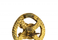 Витые клипсы Chanel с логотипом