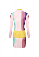 Плиссированное платье John Galliano