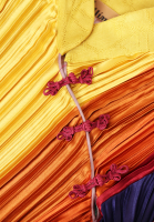 Плиссированное платье John Galliano