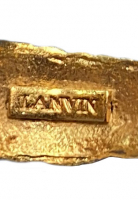 Винтажные клипсы Lanvin с кристаллами