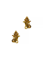 Клипсы с красными кристаллами