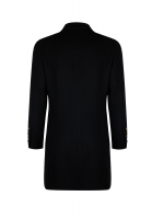 Чёрный удлинённый жакет Chanel